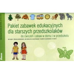 Pakiet zabawek edukacyjnych dla starszych przedszkolaków Do ćwiczeń i zabaw w domu i w przedszkolu