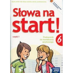 Język polski Słowa na start! SP kl.6 podręcznik językowy cz.1 